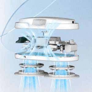 HomeBot Glaze robot window cleaner size