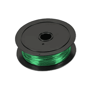 A spool of boundary wire for Chomper the robot lawn mower.