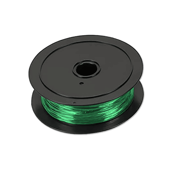 A spool of boundary wire for Chomper the robot lawn mower.